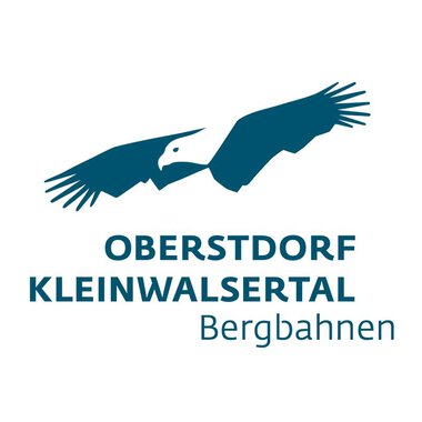 Logo of the Oberstdorf Kleinwalsertal cable cars featuring a stylized eagle. It symbolizes nature and freedom in the Alps. | © OBERSTDORF · KLEINWALSERTAL BERGBAHNEN