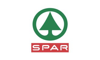 The image shows the SPAR logo with a stylized tree and a green circle. Below it is the name "SPAR" in red lettering. | © Spar-Markt Plangger Logo